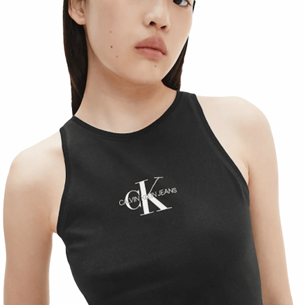 Calvin Klein damesbadjas met klassiek logo aan de voorkant
