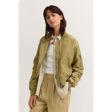 Bugatti Damen Blouson van licht glanzende buitenstof