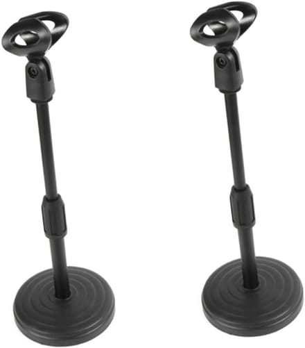 Microfoon Beugel - Microfoonhouder Tafel - Handen Vrij - Verstelbaar - 35 cm Hoogte - Zwart