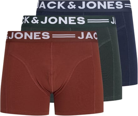 JACK & JONES PLUS - JACSENSE TRUNKS 3-PACK NOOS PLS Heren Onderbroek