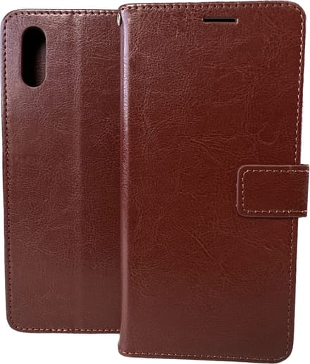 Portemonnee Book Case Hoesje Geschikt voor: Realme 7 - bruin