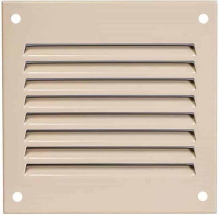 Europlast metalen ventilatierooster vierkant beige 100 x 100mm - MR1010Y