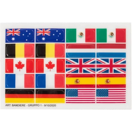 Riem bescherming Acavallo Flag Set For Opera Stirrups
