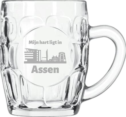 Gegraveerde Bierpul 55cl Assen