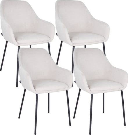 Set van 4 Kick eetkamerstoel Guus - Champagne