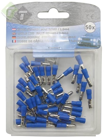 kabelschoen blauw - 50 delig rond man
