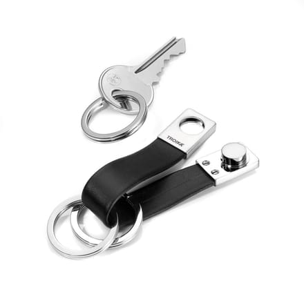Troika - Twister - sleutelhanger - leer/metaal