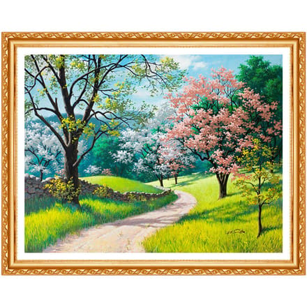 DIY 5D Diamond Painting Landschap Foto van Steentjes Handgemaakte Volledige Diamond Borduurkruis 20X30CM black