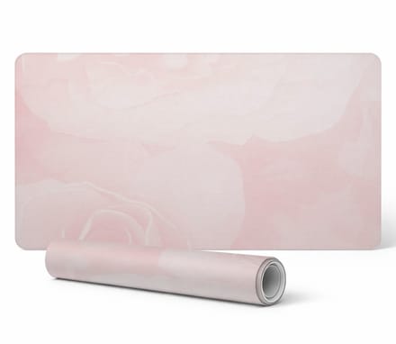 Antislip bureauonderlegger met delicate rozenprint 90x45 cm