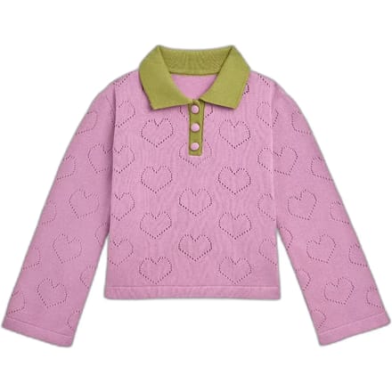 Katoenen biologisch langemouwen polo kind Happymess