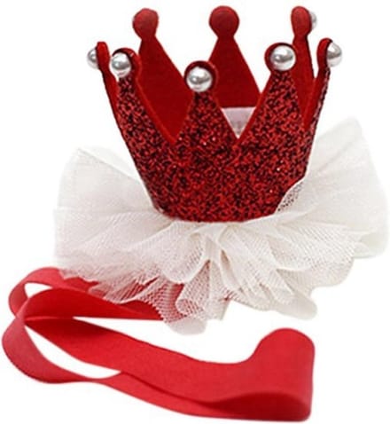Haarband Baby - Kroontje - Rood - Heble