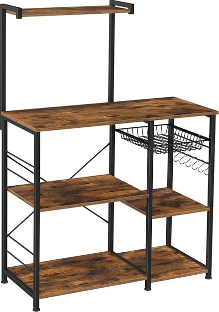 Parya Home - Keukenkast - Keukenrek - Industrieel - Hout - Bruin