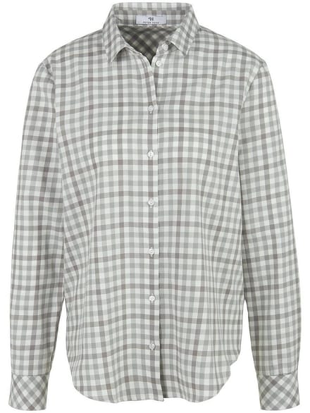 Blouse 100% katoen Van Peter Hahn wit