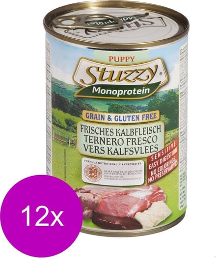 Stuzzy Blik Puppy - Hondenvoer - 12 x Kalfsvlees 400 g