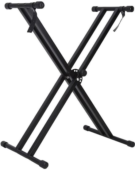 Allecto - Draagbare Keyboard Stand - Verstelbare Hoogte - Rubberen