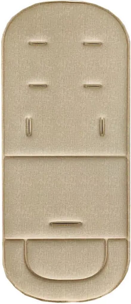 Dun Universeel Buggy Inlegkussen – Buggy Inlegger - Beige/Zand – 33x80x1 cm – Kinderwagen Accessoire