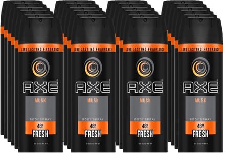 Axe Deospray - Musk 150 ml - Voordeelverpakking 24 stuks