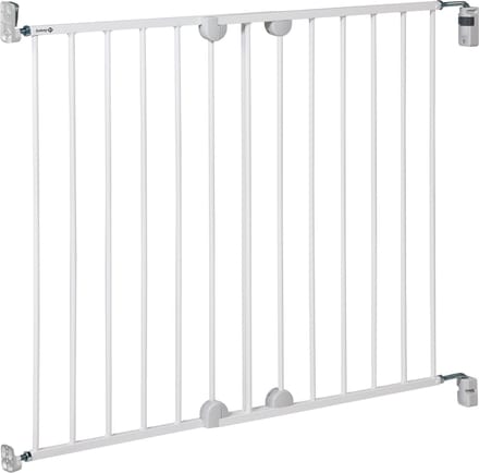 Safety 1st Wall Fix Uitschuifbaar Traphekje – 62-102 cm – Schroefmontage op muur – Zonder drempel – Metaal Wit