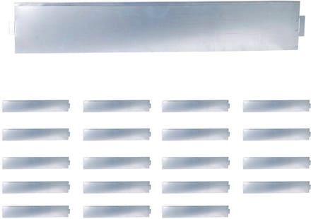 Borderrand - set van 20 - 18 x 100 cm - flexibel - staal