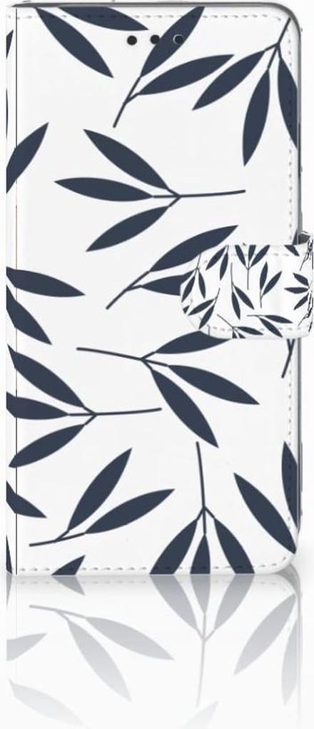 Apple iPhone Xs Max Hoesje Leaves Blue
