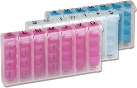 Comfort Aid | Pillendoosje | Vitaminedoosje |1 week |4 compartimenten per tray