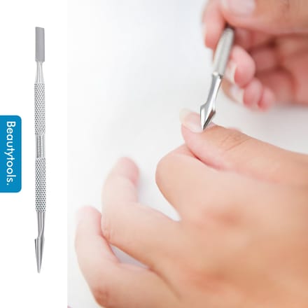 Manicure Bokkepootje / Achteruitduwer (INOX) - (NP-1697)