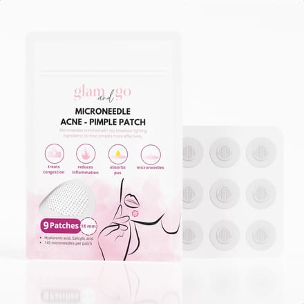 Glam and Go - microneedle pimple patches - micronaalden puistjes patches - microneedle acne patch