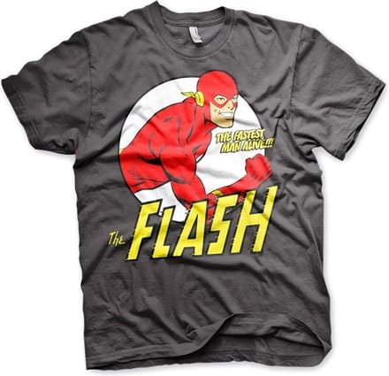 DC Comics The Flash Heren Tshirt -2XL- Fastest Man Alive Grijs