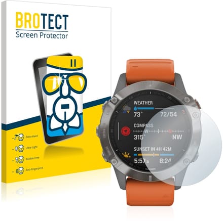 Screenprotector voor Garmin Fenix 6 Beschermglas transparant
