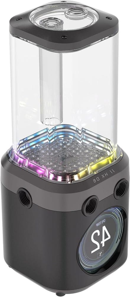 Pomp Reservoir - Waterkoeling Component - PC Koeling Optimaliseren - IPS LCD Scherm - 440 ml - Grijs