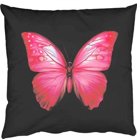 Sierkussens - Kussentjes Woonkamer - 45x45 cm - Vlinder - roze - Elegant