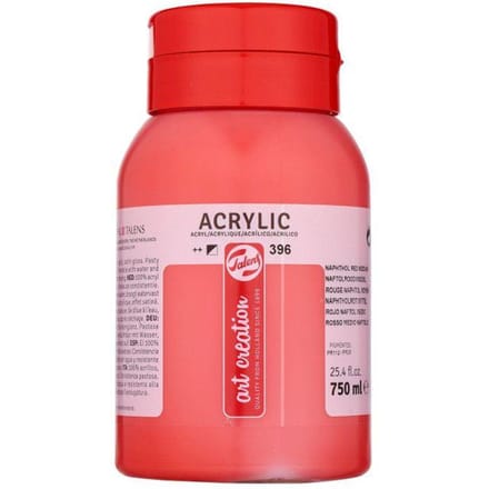 Talens Art Creation Acrylverf Pot 750 ml Naftolrood Middel 396