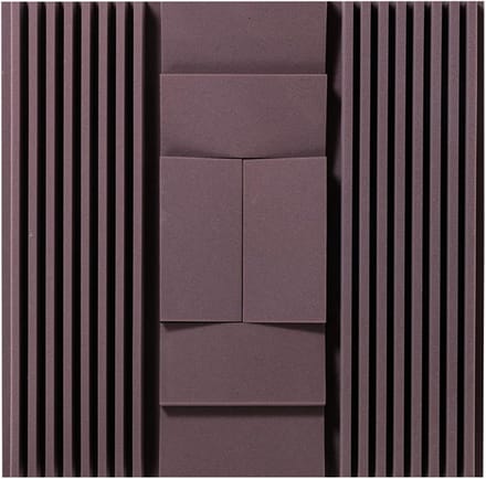 Geluidsisolatie Schuim - Akoestisch Panelen - Studio Behandeling - Piramide Vorm - 90 x 90 cm - Paars