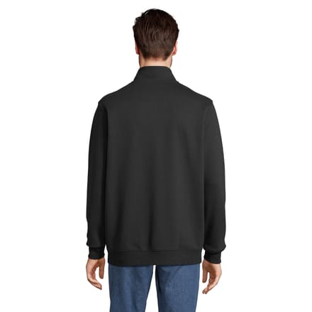 SOLS Cooper Full Zip jas voor volwassenen (Zwart)