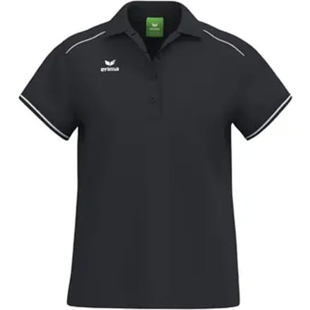 Erima Cmpt 3 Wings Polo Dames - Zwart / Wit | Maat: 36