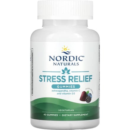 Stressverlichtende Gummies, Gemengde Bessen Smaak, 40 Gummies