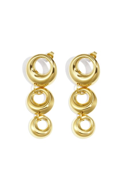 Bijoutheek Oorknoppen Bold Circle Goudkleurig