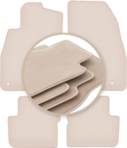 PREMIUM beige matten voor: Opel Corsa D hatchback 2006-2015