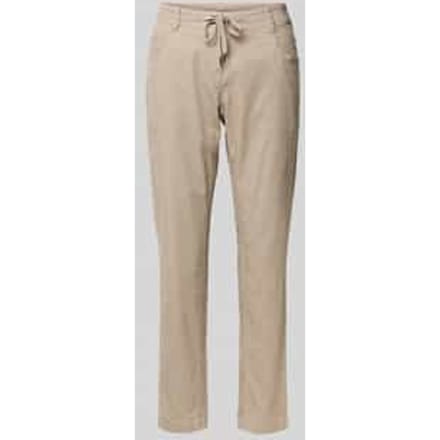 Tom Tailor - Tapered relaxed corduroy broek - Maat 42/28 - soft taupe grey