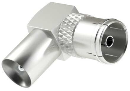 Hama Antennekabel-adapter Coax-stekker - Coax-koppeling 90°