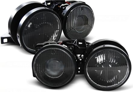 Koplampen BMW E30 11 82-06 94 ZWART