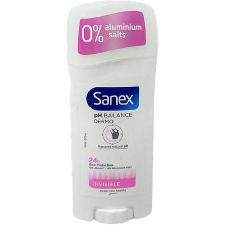 Sanex Invisible 24H Protection Deodorant Stick - 65 ml