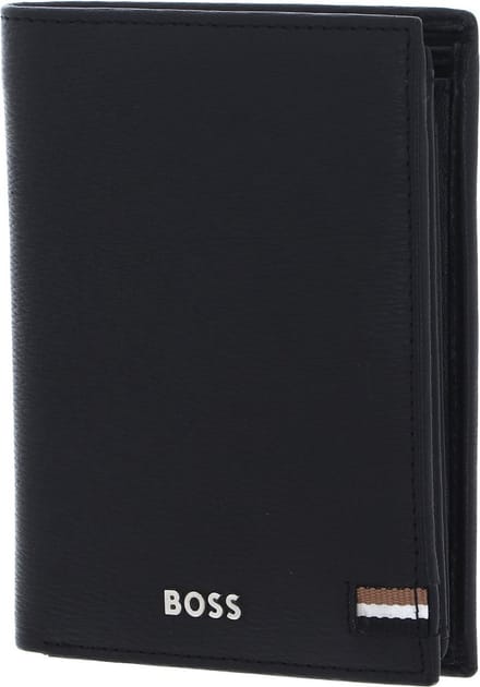 HUGO BOSS Leren Portemonnee Iconic Wallet Black Zwart