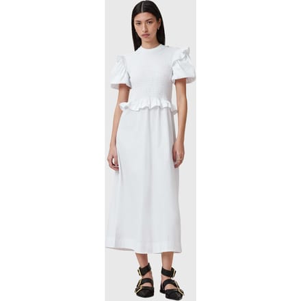 AllSaints Ode Dress Optic White Taglia: 2 | Abiti Midi Outlet | Donna | Bianco