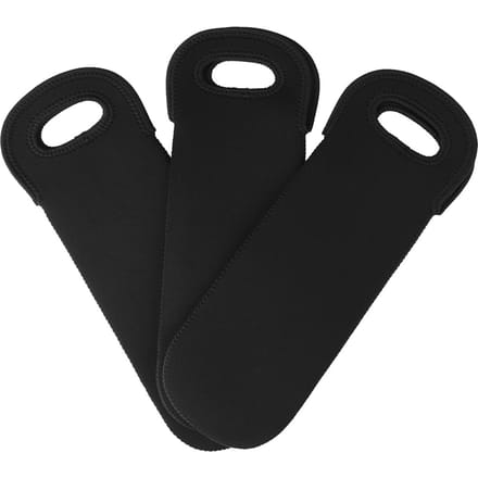 3 stuks Neopreen Fleskoeler Wijnfles Tas Beschermhoes Drankhoes Houder black