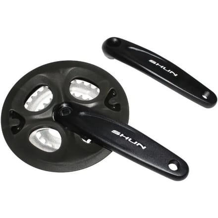 Aluminium mountainbike crankstel met kettingkast P2R