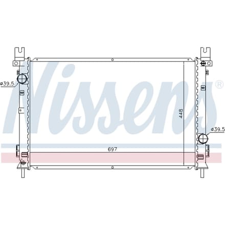 Radiator NISSENS 61028