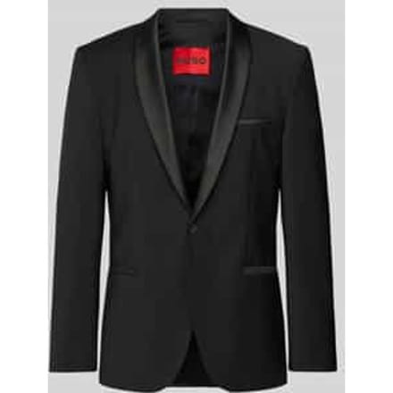 Slim fit colbert van scheerwolmix