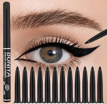2 stuks waterproof waterdichte eyeliner zwart hoog kwaliteit
