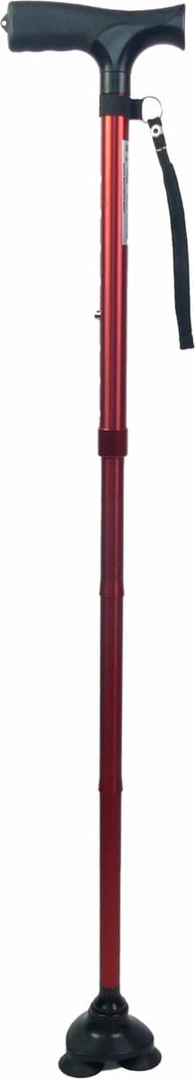 Wandelstok met Voet Rood